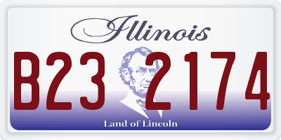 IL license plate B232174