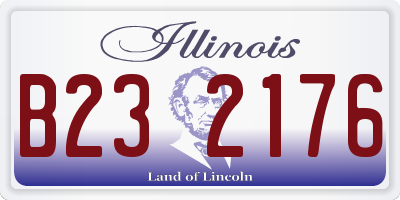 IL license plate B232176