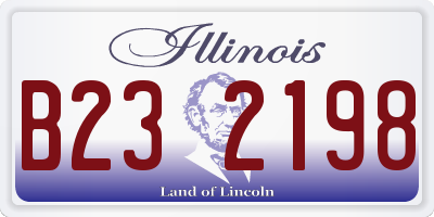 IL license plate B232198