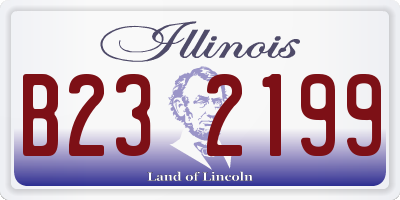 IL license plate B232199