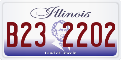 IL license plate B232202