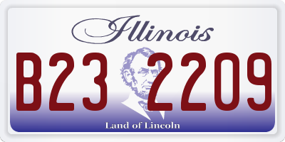 IL license plate B232209