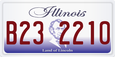 IL license plate B232210