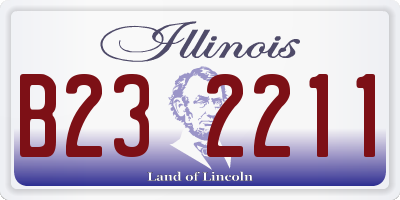 IL license plate B232211