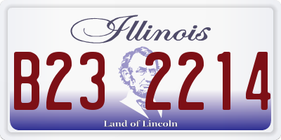 IL license plate B232214