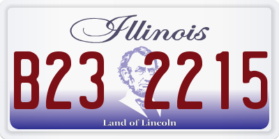IL license plate B232215