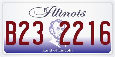 IL license plate B232216