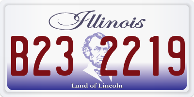 IL license plate B232219