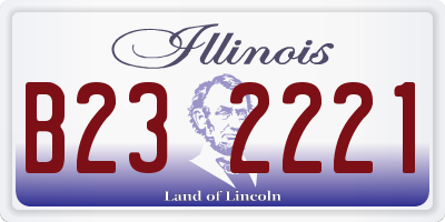 IL license plate B232221