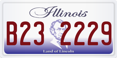 IL license plate B232229
