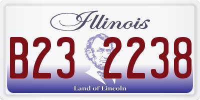 IL license plate B232238
