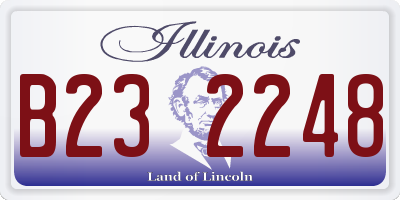 IL license plate B232248
