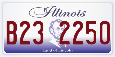 IL license plate B232250