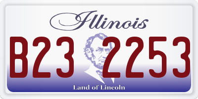 IL license plate B232253