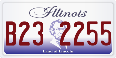 IL license plate B232255