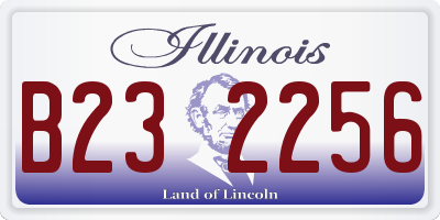 IL license plate B232256