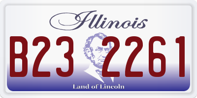 IL license plate B232261