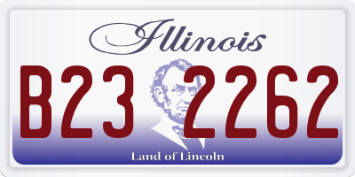 IL license plate B232262
