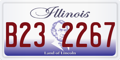 IL license plate B232267