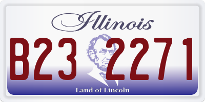 IL license plate B232271