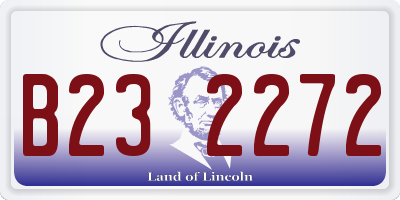 IL license plate B232272