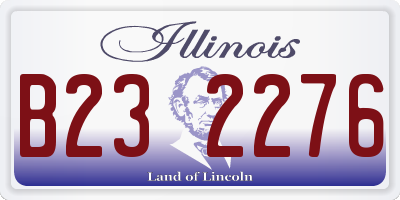 IL license plate B232276