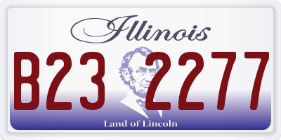 IL license plate B232277