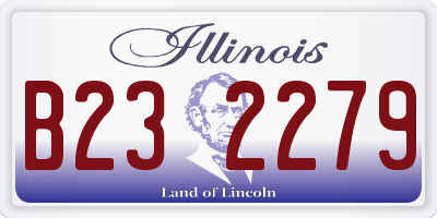 IL license plate B232279
