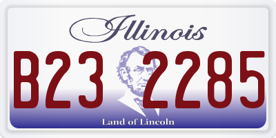 IL license plate B232285