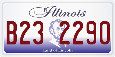 IL license plate B232290