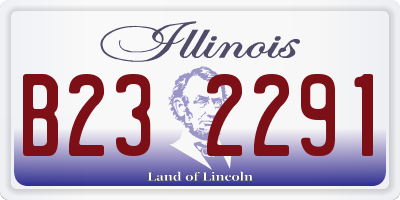 IL license plate B232291