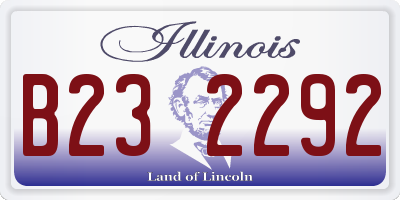 IL license plate B232292