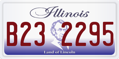 IL license plate B232295