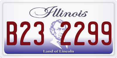 IL license plate B232299