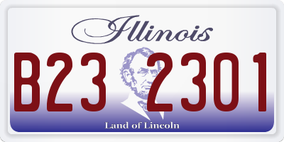 IL license plate B232301