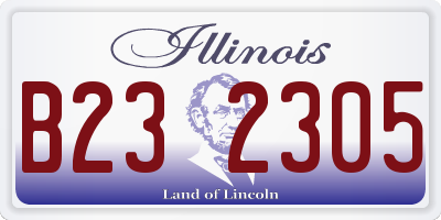 IL license plate B232305