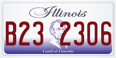 IL license plate B232306