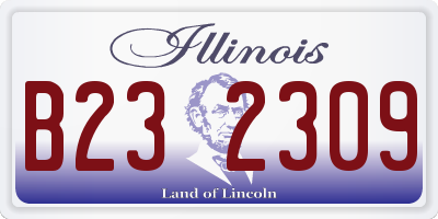 IL license plate B232309