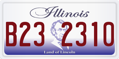 IL license plate B232310