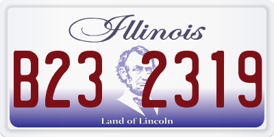 IL license plate B232319