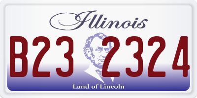 IL license plate B232324