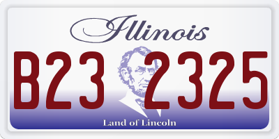 IL license plate B232325