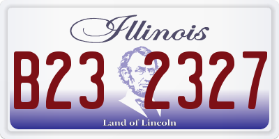 IL license plate B232327