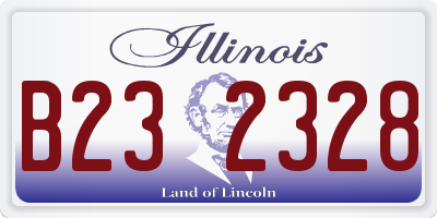 IL license plate B232328