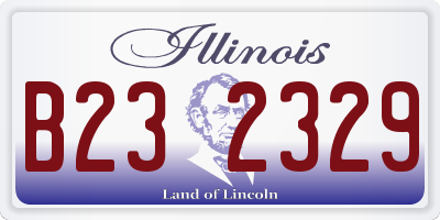 IL license plate B232329
