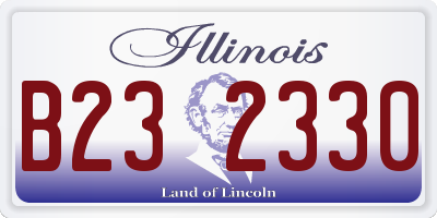 IL license plate B232330
