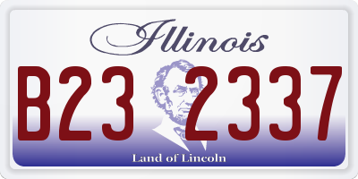 IL license plate B232337