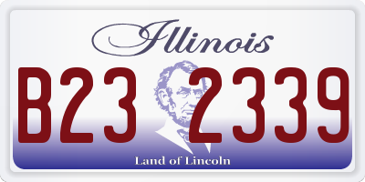 IL license plate B232339