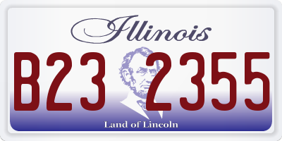 IL license plate B232355
