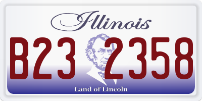 IL license plate B232358